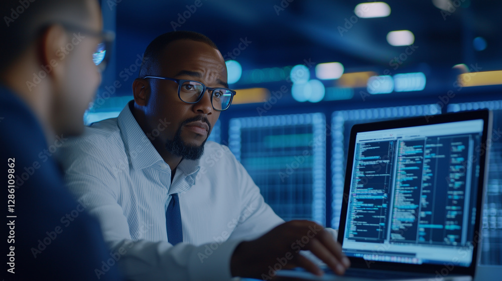 Poster cloud computing hub with security diagnostics and network analytics