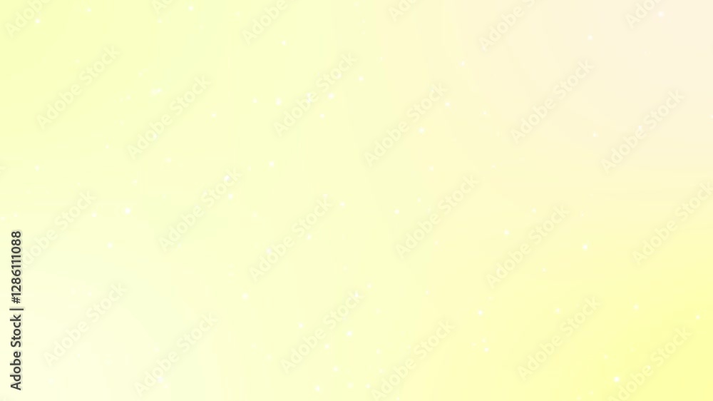 Poster Yellow sparkling particle animation background, simple floating dust smooth calm background animation