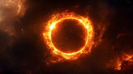 Obraz premium Solar Flare Spectacle: A breathtaking view of a vibrant solar flare erupting in the vast expanse of space, showcasing intense energy, cosmic beauty, and the raw power of the universe.