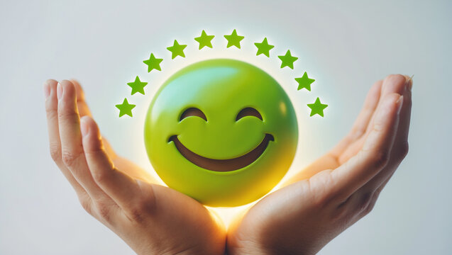 smiley face with green egg