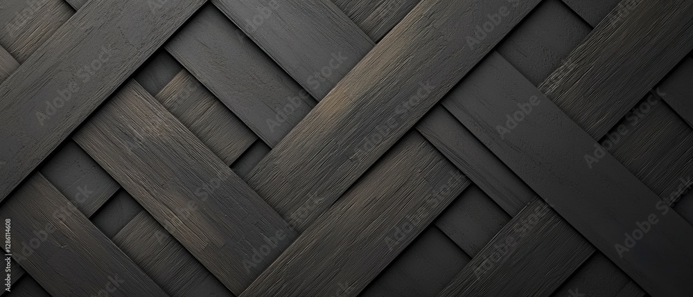 Poster elegant gold geometric design with symmetrical patterns on a dark background