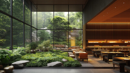 interior of a high end restaurant