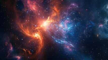 A breathtaking interstellar ballet as twin galaxies spiral into one another, reshaping the cosmos