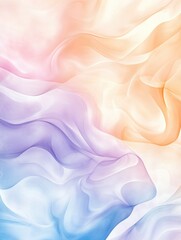 Obraz premium Colorful abstract flowing waves in pastel tones
