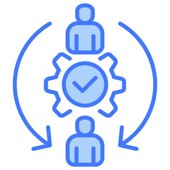 Delegation Blue Icon
