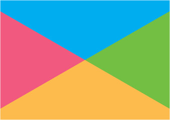 カラフルなグラフをイメージしたイラスト