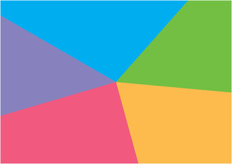 カラフルなグラフをイメージしたイラスト