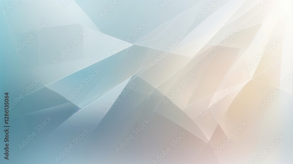 Aufkleber geometric abstract background with soft pastel colors and subtle lines