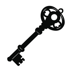 Old Key Vector Illustration 