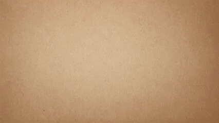 Beige rough carton, old paper sheet, parchment. Background of brown kraft paper or cardboard texture. Vector illustration.