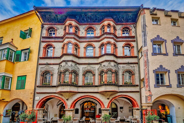 Obraz premium old town, Bressanone/Brixen, South Tyrol, Italy, Europe, December 2024