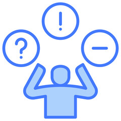 Obraz premium Issue Blue Icon