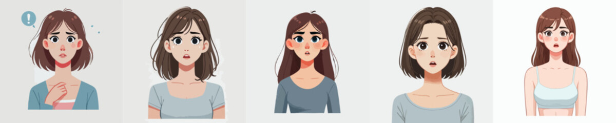 Vector of a person feeling confused