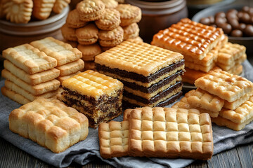 Assortment Of Baked Goods And Cookies