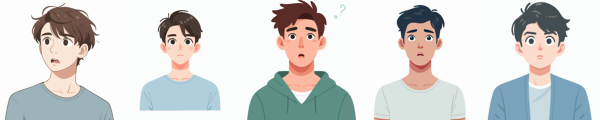 Vector of a person feeling confused