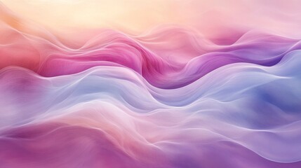 Obraz premium Soft Pastel Ripple Texture in Pale Rose and Lavender Shades with Undulating Waves of Color for Artistic Background