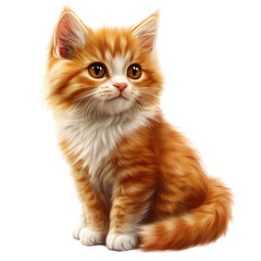 Obraz premium Cat on transparent background, cat png.