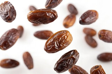 Obraz premium dates fruit floating in the mid air