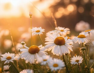 basking daisies in soft light © Samantha