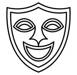 HIV awareness ribbon, Awareness Ribbon,  Ribbon campaign peace and human rights black & white line art stock icon design vector sketch freehand outline hand drawn sketchy illustration