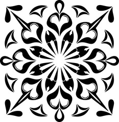 Fototapeta premium Mandala Stencil Vector Design, Intricate Mandala Stencil Art, Circular Mandala Stencil Vector, Decorative Mandala Template Design, Floral Mandala Stencil Vector, Traditional Mandala Vector Art, Abstra
