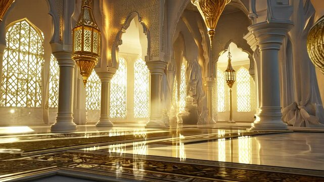 Golden Palace: A Sunlit Architectural Masterpiece