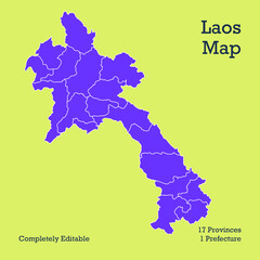 Laos Map