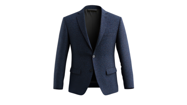 Stylish navy blazer designed for formal occasions and professional wear, ideal for business and social events
