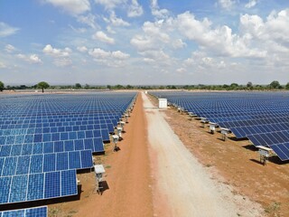 Commercial Solar farm in Golomoti, Malawi, Africa