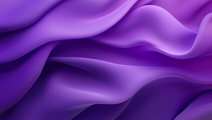 Abstract Purple Waves Elegant Draped Fabric Texture Background