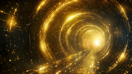 abstract background with golden stars