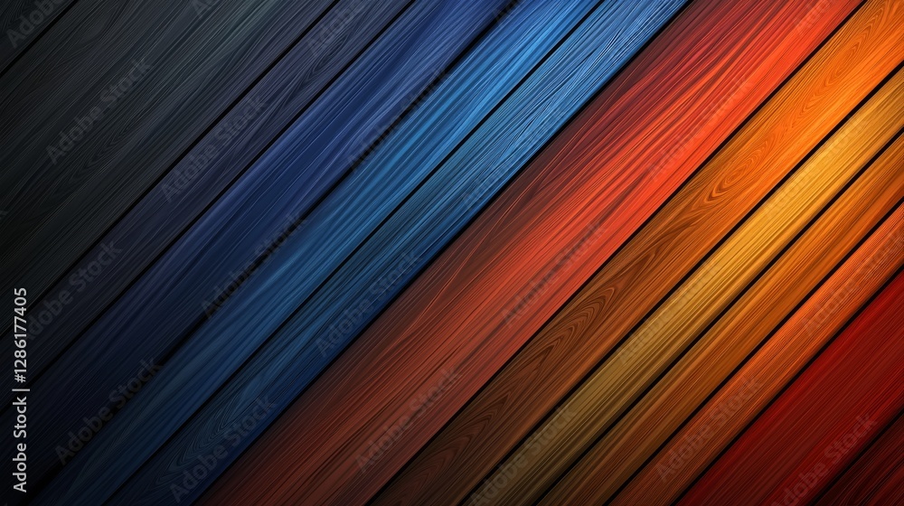 Aufkleber an abstract 3d render with a colorful spectrum background. bright neon rays and glowing lines add a 