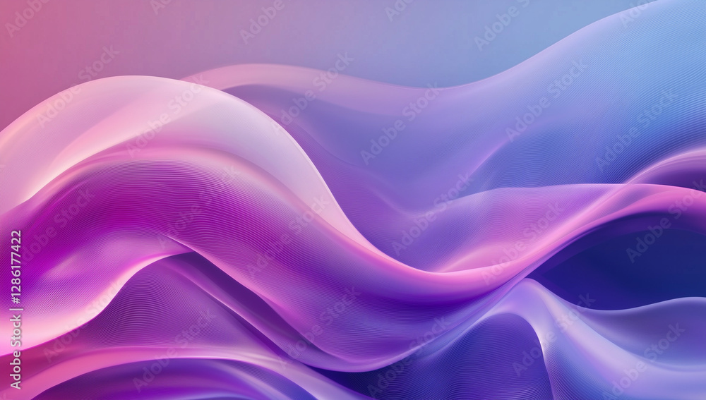 Poster abstract purple and blue swirling wave background dynamic flowing design elegant gradient texture
