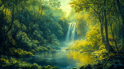 A Majestic Stillness in the Ravine's Heart