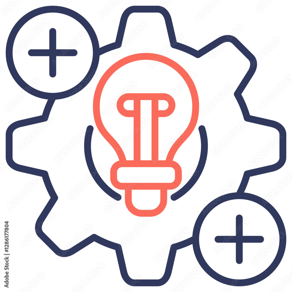 Poster method dual tone icon