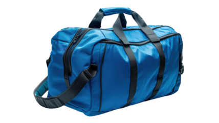 Durable blue travel bag suitable for various activities and adventure trips