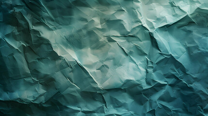 Fototapeta premium Abstract Background - Teal Creased Paper Texture