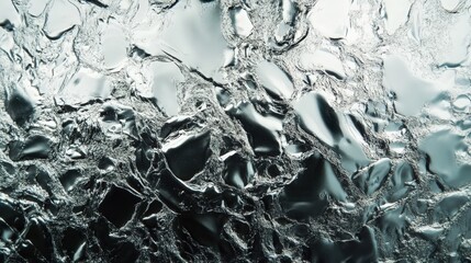 Obraz premium Intricate Silver Foil Texture: Abstract Metallic Background Surface