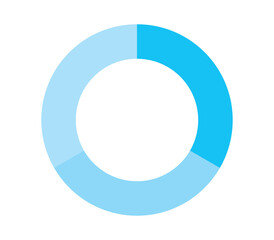 青色のグラフをイメージしたイラスト