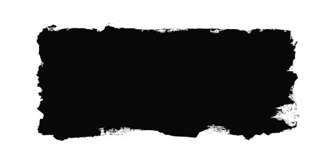 clipping mask black with uneven edges rectangle for photography grunge effect piant 