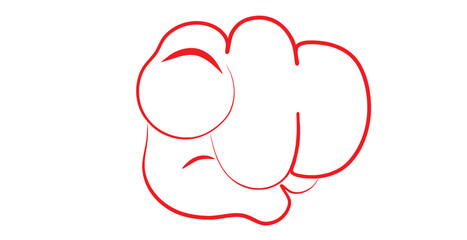 Hand making different gesture