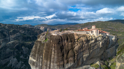 Fototapeta premium Meteora is a rocky region with monasteries near the town of Kalambaka in Greece.