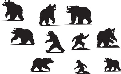 animals silhouettes vector