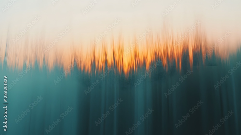 Aufkleber captivating close up of water at sunset featuring fluid motion ethereal tones of citrine and teal an