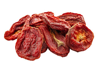 Obraz premium dried Tomato isolated on white background, full depth of field