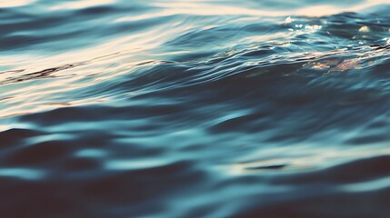 Captivating Underwater Sunset Cerulean Cerise and Lime Hues in Cinematic Motion Blur  Abstract close up of water at sunset with light rays depth of field and a minimalist