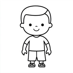 Obraz premium Intricate Cartoon Animated Person Logo: Creative Whimsical Artwork for Branding, Prints, and Unique Decor Projects