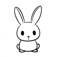 Fototapeta premium vector illustration of a rabbit