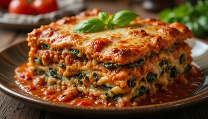 Classic Italian Comfort Spinach and Ricotta Lasagna