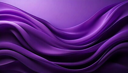 Fototapeta premium Smooth abstract purple wavy background with empty space for layout